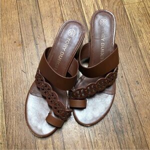 Tory Burch Tan Leather Sandals